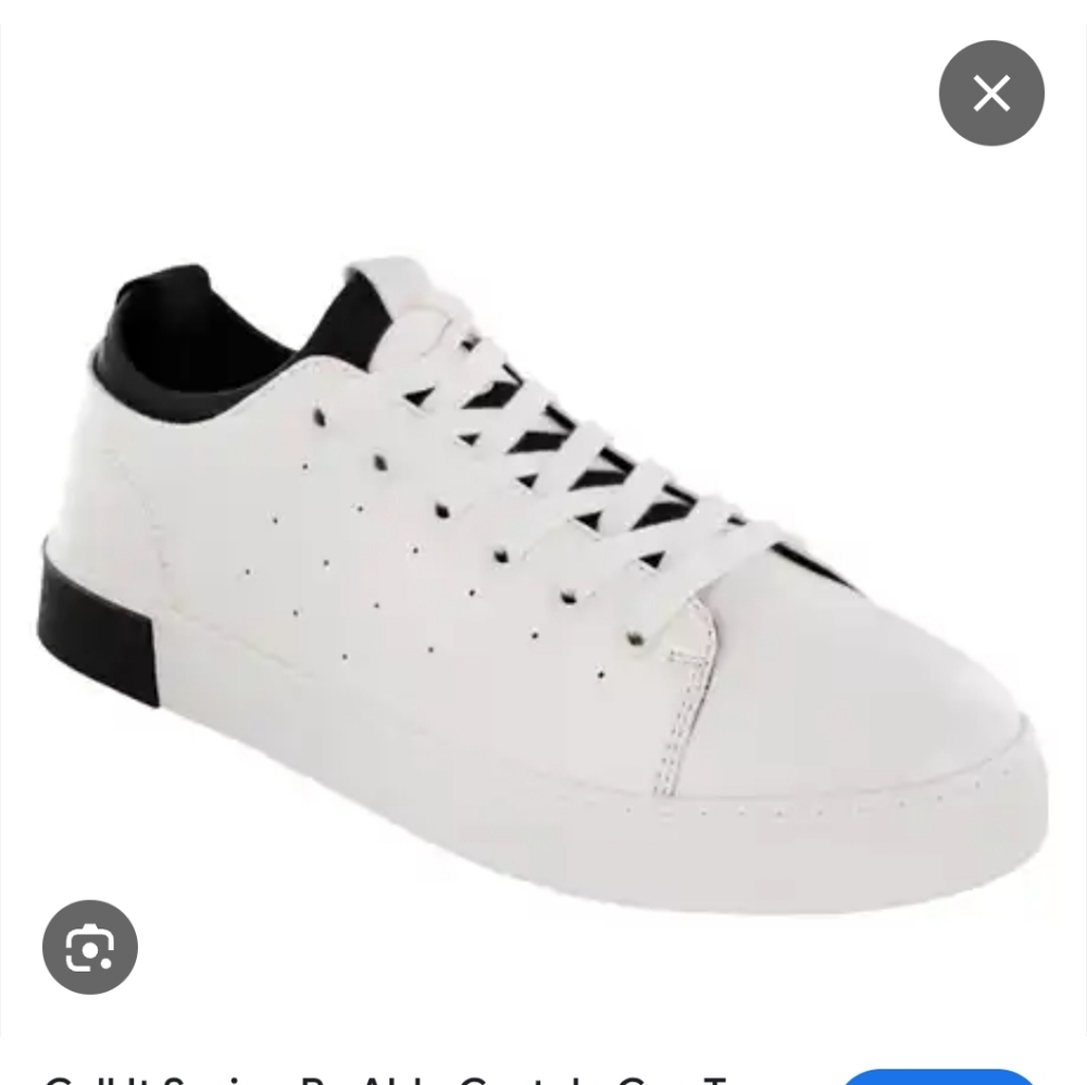 White and Black Men's Sneakers